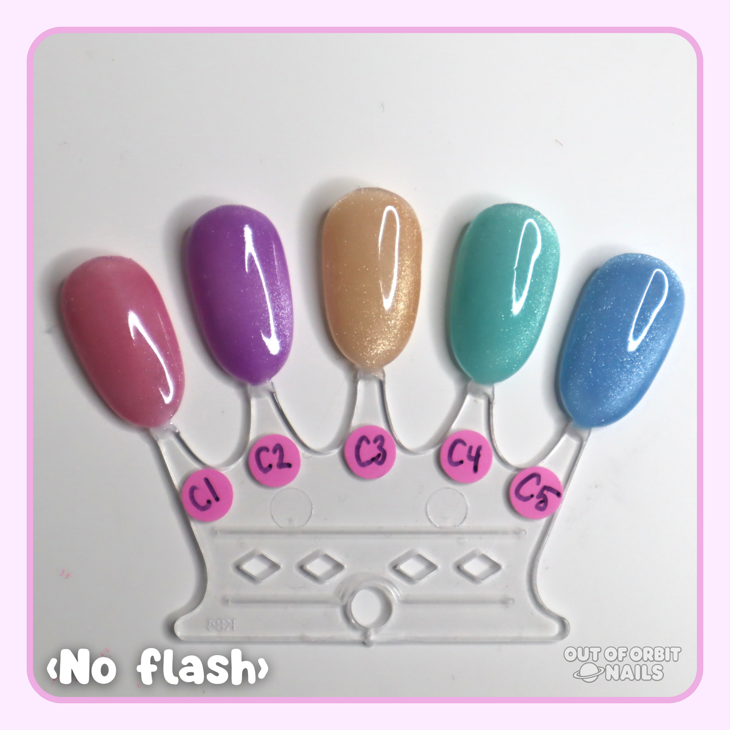 Candy Colored Cat Eye (solid color cat eye set)