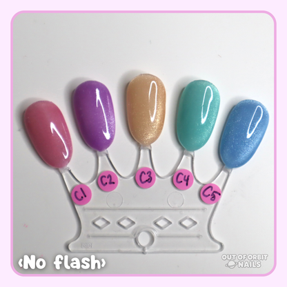 Candy Colored Cat Eye (solid color cat eye set)