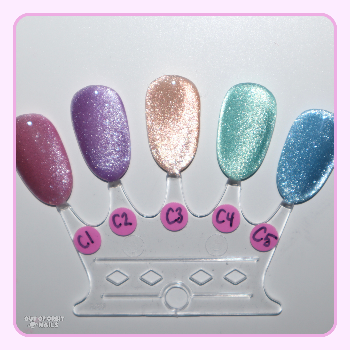 Candy Colored Cat Eye (solid color cat eye set)
