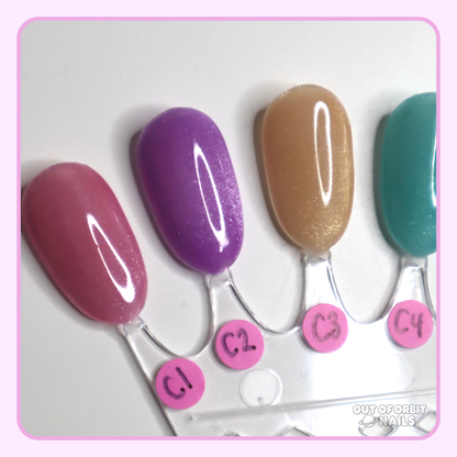 Candy Colored Cat Eye (solid color cat eye set)