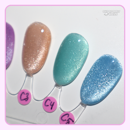 Candy Colored Cat Eye (solid color cat eye set)