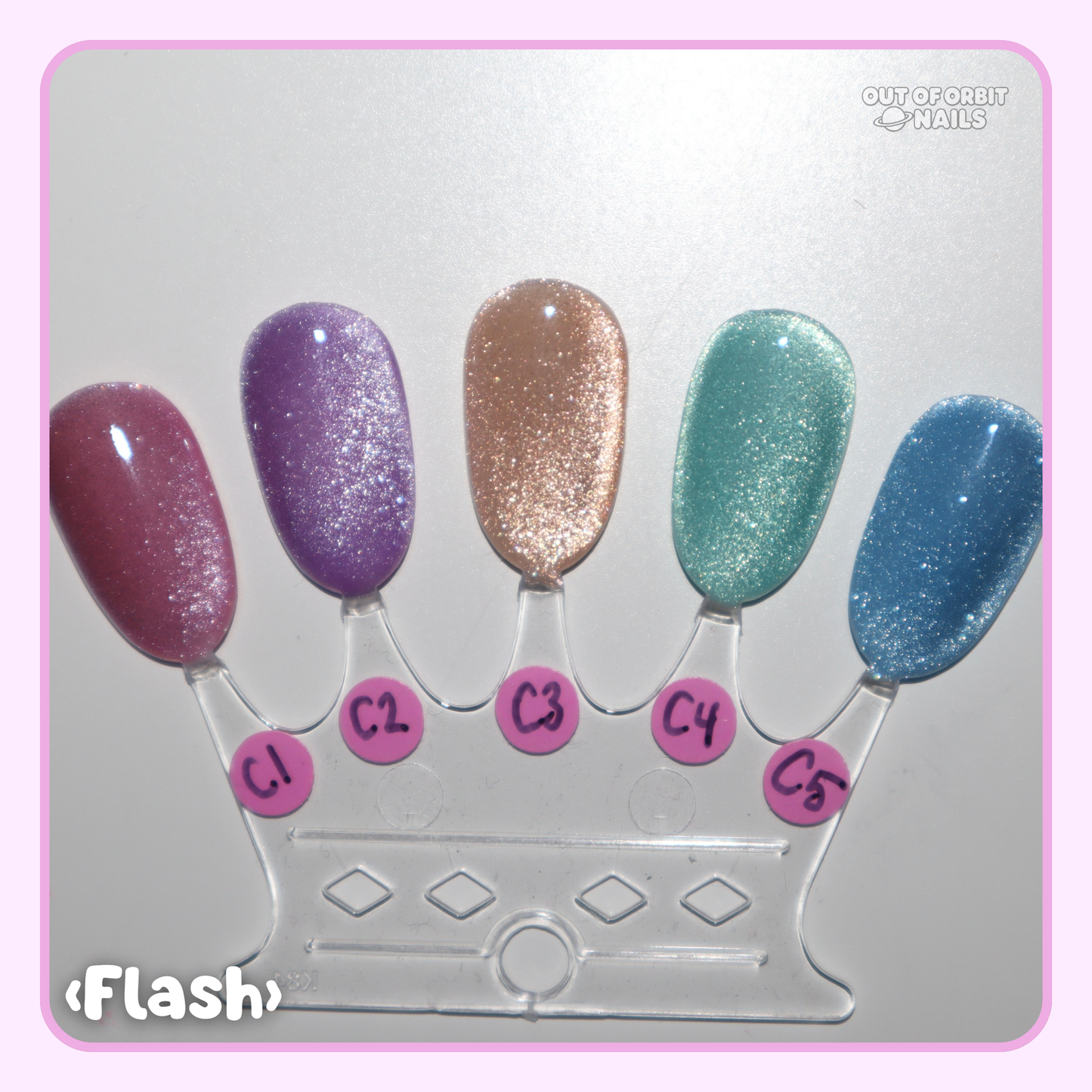 Candy Colored Cat Eye (solid color cat eye set)