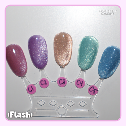 Candy Colored Cat Eye (solid color cat eye set)