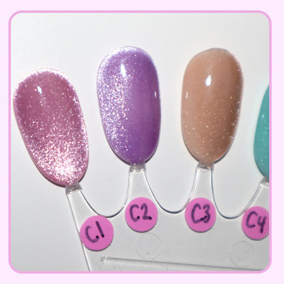 Candy Colored Cat Eye (solid color cat eye set)